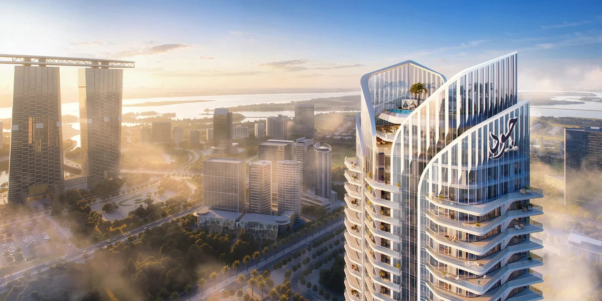 JOUD Residence by ONE Development — Верхняя перспектива · разработчик рендеринга
