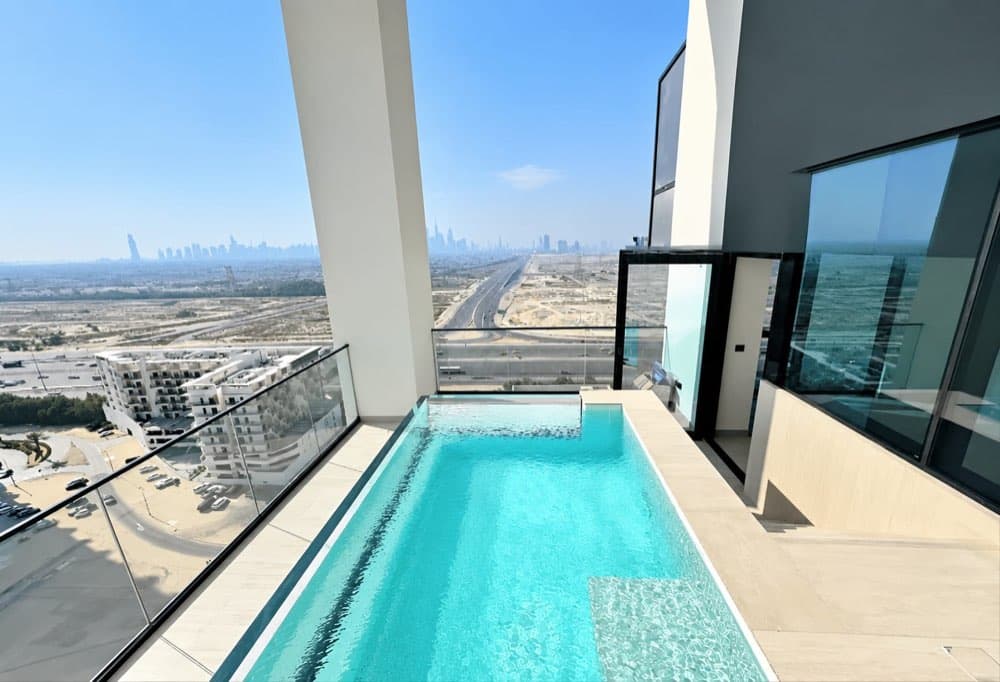 Pool and view from the terrace