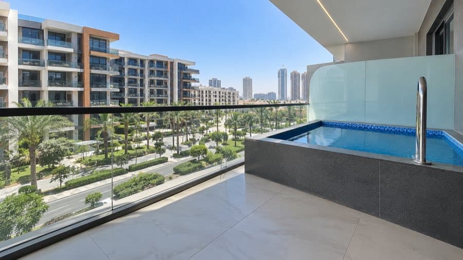 Terrace with private pool