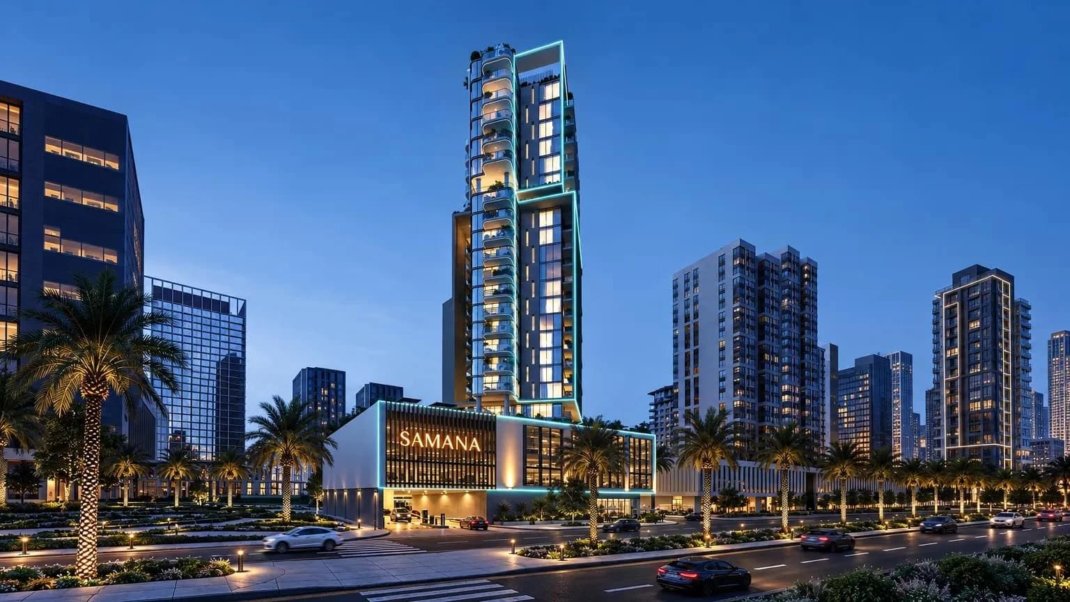 Samana Downtown One — Une seconde perspective de la résidence