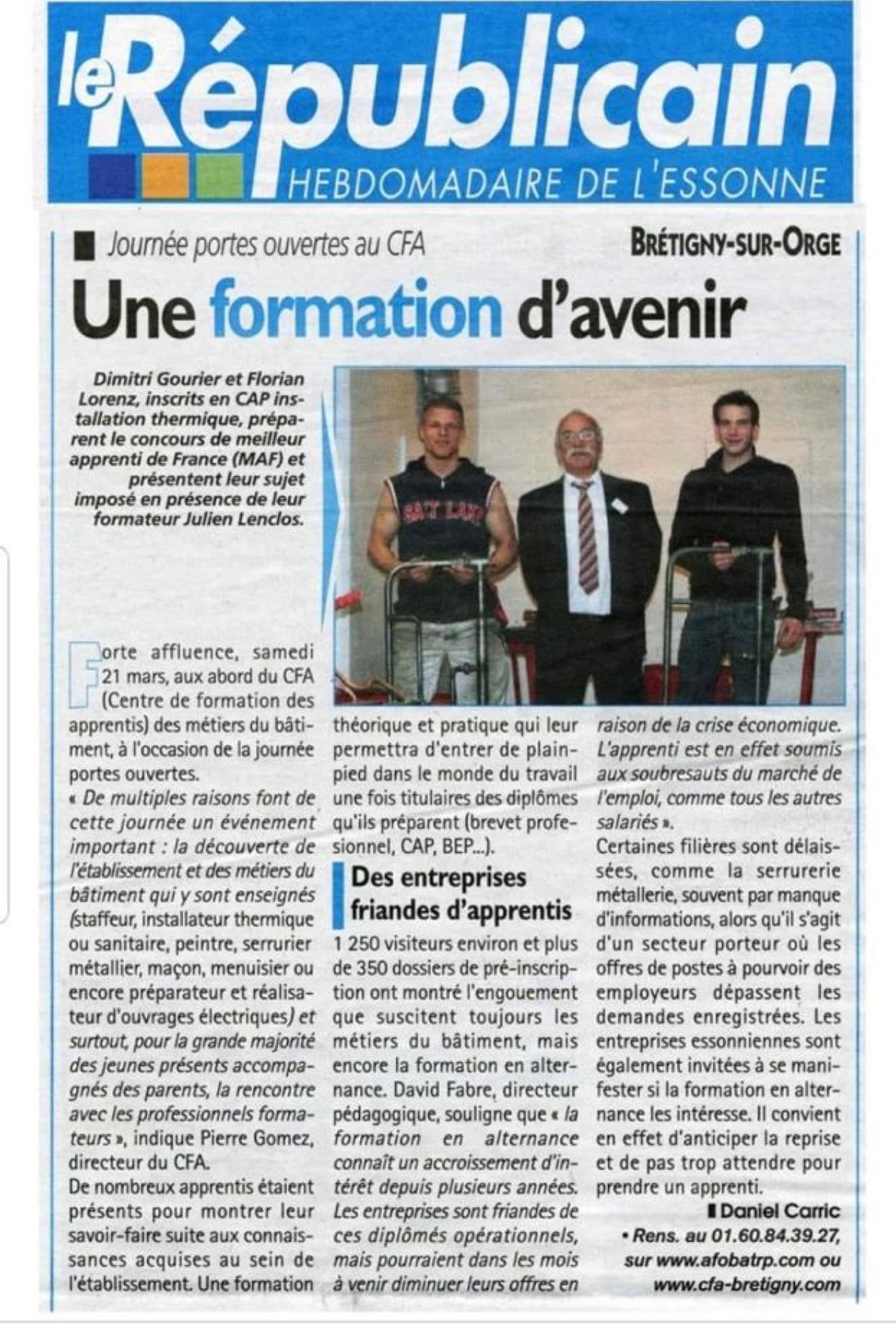 Une formation d’avenir